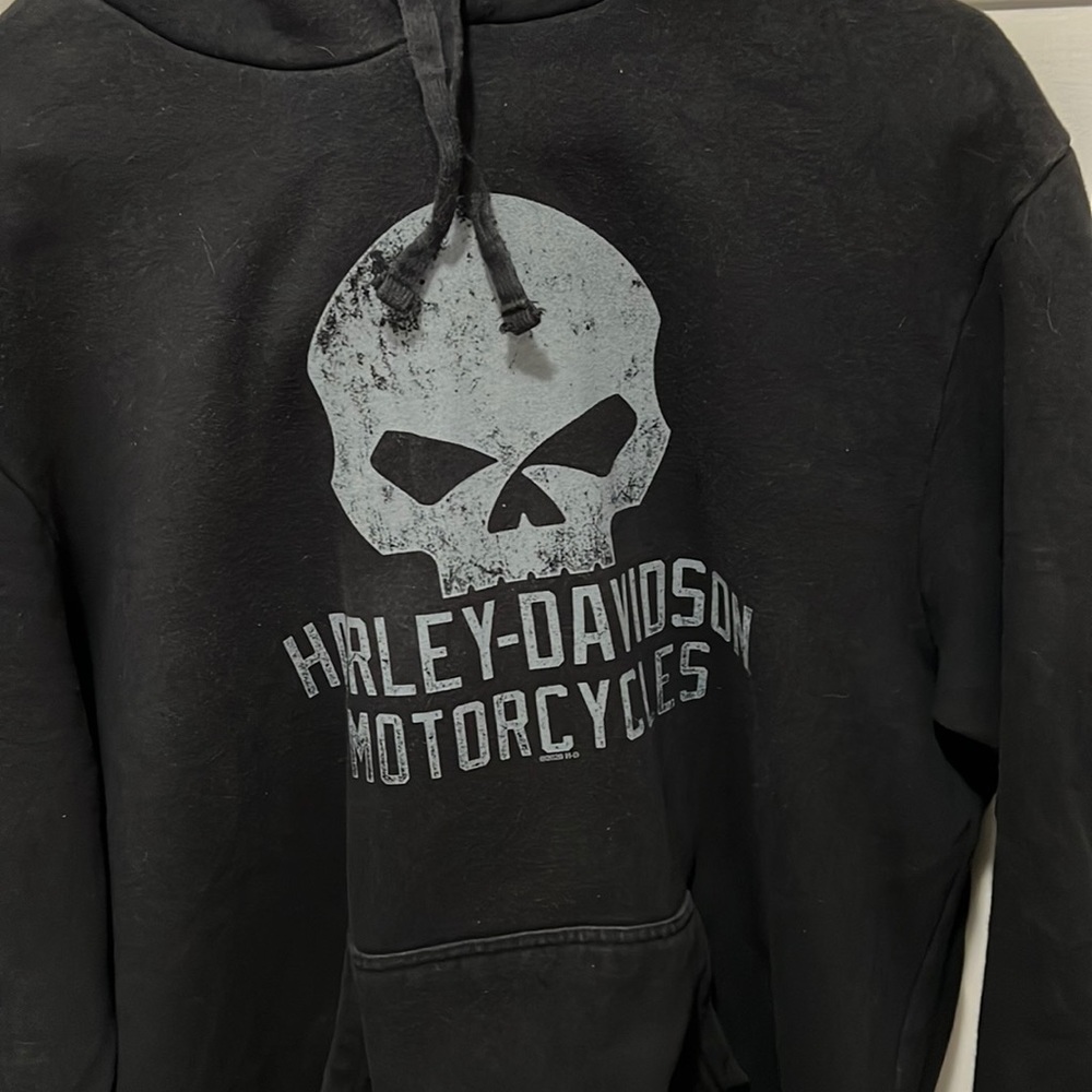 Harley Davidson black hoodie, LA, xl